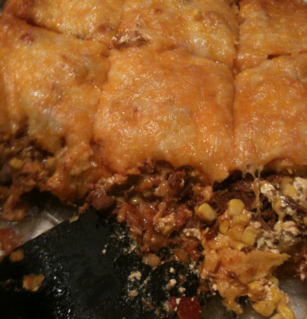 layered chili bake