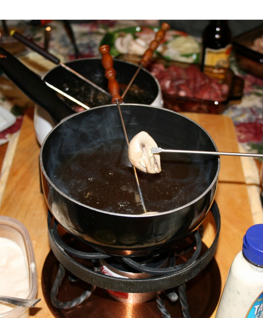 oil and broth fondue