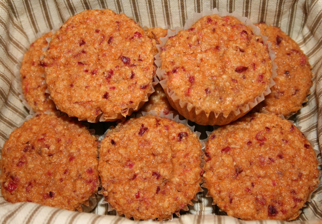 wheat free cranberry pumpkin muffins
