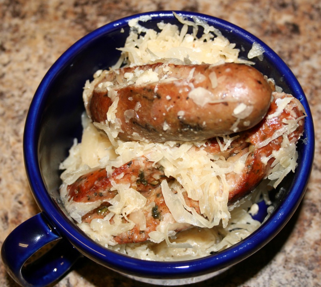 cheesy sausage and kraut