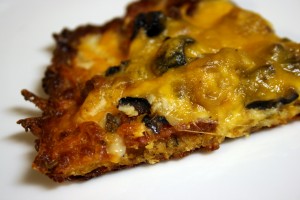 crispy cheese crust pizza